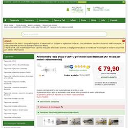 Anemometro radio SOLE e VENTO per motori radio Rollmatik (KIT H solo per motori radiocomandati)