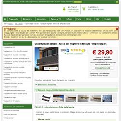 Coperture per balconi - Fasce per ringhiere in tessuto Tempotest parà
