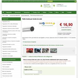 Rullo tondo per tende da sole