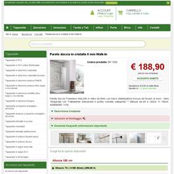 Parete doccia in cristallo 8 mm Walk-In