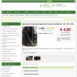 Spazzolino di ricambio per guida 4.8x4 mm (per i modelli A25 - A28 - A14 - A16)