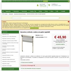 Zanzariera verticale a catena con guide regolabili