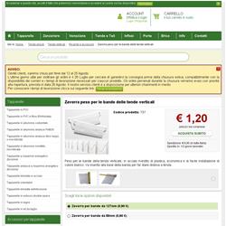 Zavorra peso per le bande delle tende verticali