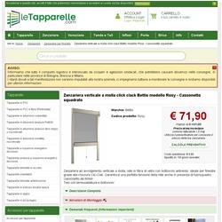 Zanzariera verticale a molla click clack Bettio modello Rosy - Cassonetto squadrato