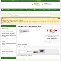 Binario per tenda verticale a bande da 127mm