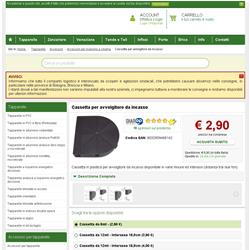Cassetta per avvolgitore da incasso