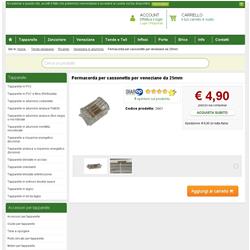 Fermacorda per cassonetto per veneziane da 25mm