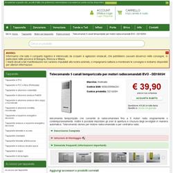 Telecomando 5 canali temporizzato per motori radiocomandati EVO - DD1605H