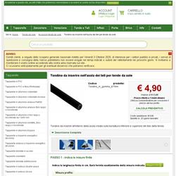 Tondino da inserire nell'asola dei teli per tende da sole