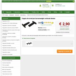 Coppia di scivoli per barramaniglia verticale Genius