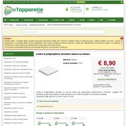 Lastre in polipropilene alveolare bianco su misura