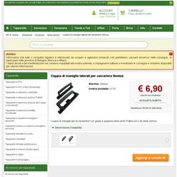 Coppia di maniglie laterali per zanzariera Genius