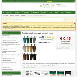 Tappi d'arresto in plastica per tapparelle 39mm
