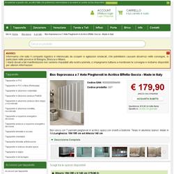 Box Sopravasca a 7 Ante Pieghevoli in Acrilico Effetto Goccia - Made in Italy