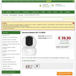 Telecamera Rotativa 360° TY2 EZVIZ