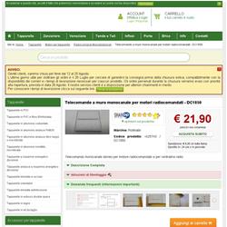 Telecomando a muro monocanale per motori radiocomandati - DC1850