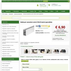 Guida per zanzariere serie Z 40x22 (serie spazzolino)